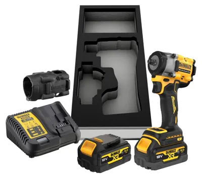 Image de Boulonneuse à chocs 3/8' XR 18V 5Ah li-ion brushless DEWALT - DCF923P2G-QW