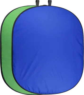 Produktbild von walimex pro Falthintergrund 150x210cm grün/blau
