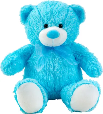 Produktbild von Teddybär Blau mit Schleife 50 cm Kuscheltier Teddy