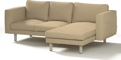 Produktbild von Dekoria Bezug für Norsborg 3-Sitzer Sofa mit Recamiere, caffe latte, Norsborg Bezug für 3-Sitzer Sofa mit Recamiere