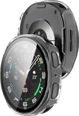 Produktbild von Schutzhülle mit Glas für Samsung Galaxy Watch 8 40 mm, Bizon Case Watch Adamo, Transparent