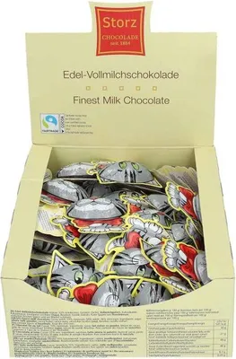 Produktbild von Storz 75er SET Kater, lose, 937,5 g (75 x 12,5 g) / Schokolade / Schoko Katze