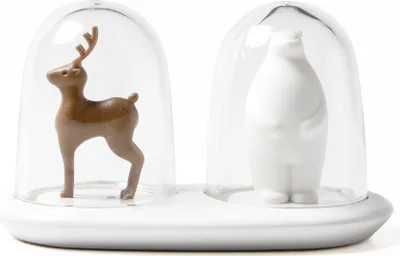 Immagine prodotto di QUALYe spezie in plastica con sottobicchiere Bianco