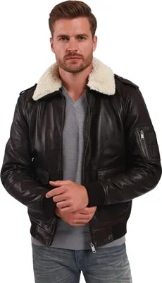 Produktbild von Lee Cooper Barnabe Herren Lederjacke schwarz isoliert L
