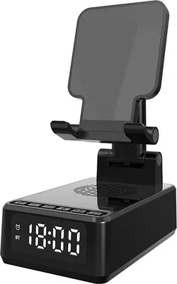Produktbild von INF Handyhalterungslautsprecher mit 15 W kabelloser Aufladung Schwarz