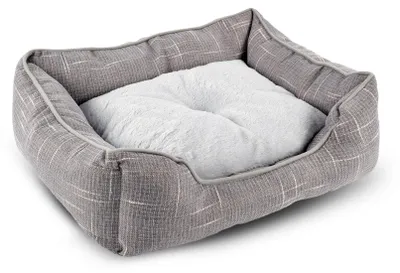 Image de Lit pour chien confortable avec fond antidérapant et coussin réversible