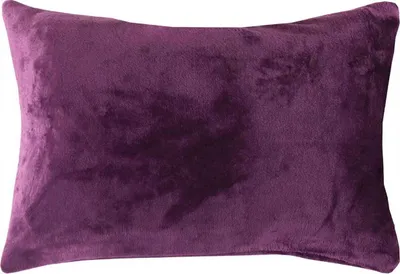 Produktbild von Kissenhülle Kuschel "Celina", in der Größe "40 x 60cm" - Violett - Kissenbezug mit Reißverschluss
