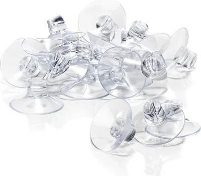 Obrázek produktu pro Držáky na světelné řetězy, 150 kusů, průměr 40 mm, s otvorem pro kabel, vhodné pro okrasu oken
