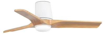 Image de Ventilateur de plafond à basse consommation avec télécommande Heywood Tub 90 cm Blanc