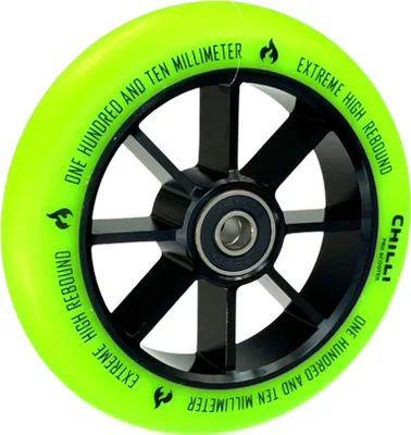 Produktbild von Chilli Pro Stunt-Scooter Spoked Base Rolle 110mm Schwarz/PU Grün
