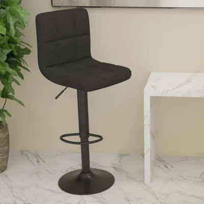 Obrázok produktu pre The Living Store Barová stolička čierna látka