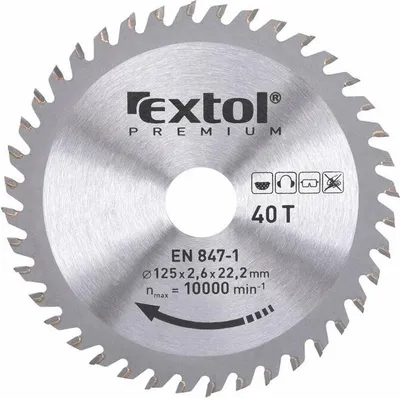 Zdjęcie produktu dla Brzeszczot Extol Premium z ostrzami SK 125x1,3x22,2mm 40T