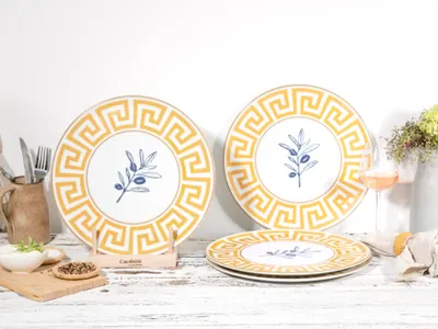 Obrázok produktu pre CreaTable, 24751, Gourmet Athena, Pizzateller 4-tlg, Porzellan