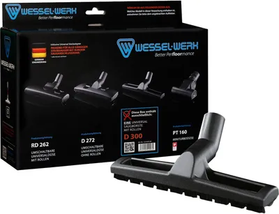 Produktbild von Wessel Staubsaugerdüse, Hartbodendüse mit Rollen für Glatt- und Niedrigflorböden, Nr. D300
