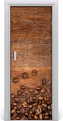 Produktbild von Tulup Türaufkleber 75x205 cm Dekorative Aufkleber Selbstklebend Wasserdichte Tapete Abnehmbar Schlafzimmer Wohnzimmer Wohnkultur - Kaffeebohnen