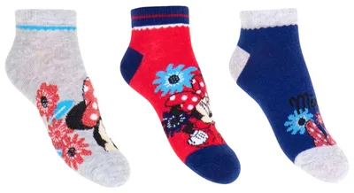 Produktbild von 3er - Pack Kindersocken Disney Minnie Mouse 27 - 30