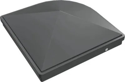 Produktbild von Pfostenkappe Premium Flex halbrund 9 x 9 cm anthrazit