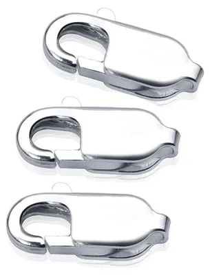 Produktbild von MATERIA Karabiner-Verschluss 3 Stück 925 Silber 11mm für Armbänder Ketten Schmuck Ersatzteil Herstellung Z16
