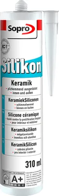 Produktbild von Sopro Silikon Keramik Fugen Fliesen 310ml Abdichtung Farbe weiß 1 Stück