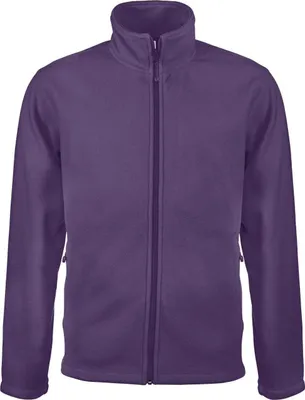 Produktbild von Kariban Herren Fleece Jacke Micro Fleecejacke Winterjacke Windjacke, Größe:3XL, Farbe:Purple