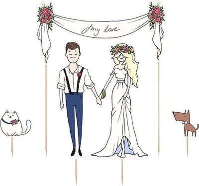 Produktbild von Cake Topper My Love / Meine Liebe