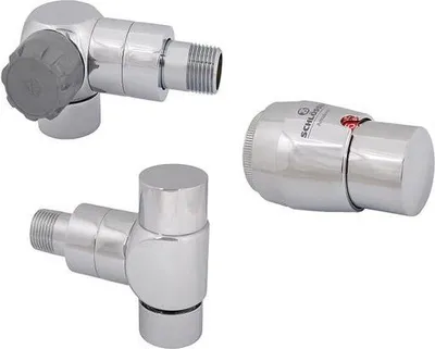 Obrázok produktu pre Js Style-Tec-Set, Winkelform Anschl.li,Dn15,1/2",Pol.verchromt