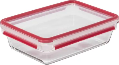 Immagine prodotto di Emsa ClipClose Barattolo per alimenti in vetro, rettangolare 2 L