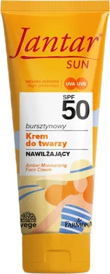 Zdjęcie produktu dla Farmona Jantar Sun Bursztynowy nawilżający krem do twarzy SPF50, 50 ml