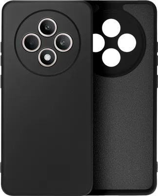 Produktbild von Avizar, Halbsteife Silikon Handyhülle für Oppo Reno 12F, Schwarz