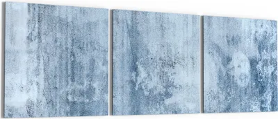 Produktbild von DEQORI Glasbild Echtglas 3x50x50 cm 'Ewige Betontextur' Wandbilder XXL groß
