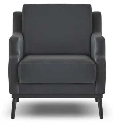 Zdjęcie produktu dla Fotel ciemnoszary monochromatyczny nowoczesny styl gabinet salon
