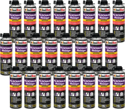 Produktbild von Isolbau 24 x 500 ml Dose PolyurethanSchaum Reiniger - Schaumreiniger für Polyurethan- Schaumpistolen, Pistolenreiniger, Reinigungsmittel, Entfetter