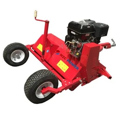 Produktbild von Schlegelmulcher, 119 cm Arbeitsbreite, 13 PS mit Benzinmotor, ATV Traktor, Mähwerk, mit Anhängerkupplung für Zugfahrzeuge (AT119JZF)