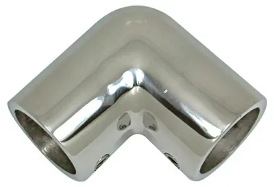 Zdjęcie produktu dla Złącze Oem Marine ze stali nierdzewnej 90°, srebrne, 25 mm