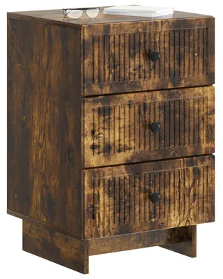 Immagine prodotto di vidaXL Comodino in rovere affumicato 43 x 41 x 66,5 cm in materiale derivato dal legno