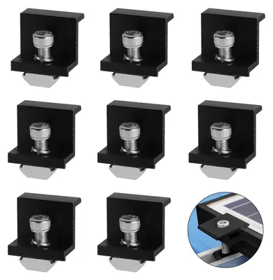 Obrázek produktu pro Držáky solárních panelů - 8 kusů, Z-profil, 30 mm, pro upevnění solárních panelů