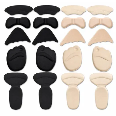 Produktbild von Schuheinlagen für zu große Schuhe 10 Paar, Fersen-, Ballen- & Zehenpolster, verstellbar für High Heels & Stiefel