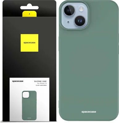 Image de SPACECASE Coque en silicone pour iPhone 14 Vert