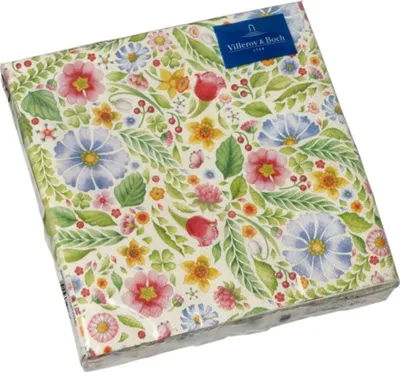 Produktbild von Villeroy & Boch Lunch Serviette Flowers 33 x 33 cm