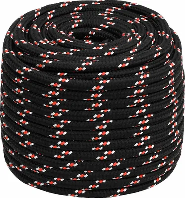 Produktbild von vidaXL Bootsseil Schwarz 16 mm 100 m Polypropylen
