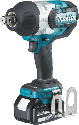 Image de Makita DTW 1001 RTJ Clé à choc sans fil 18V 3/4" 1050Nm Brushless + 2x batterie 5,0Ah + chargeur + Makpac