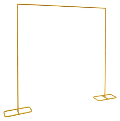 Image de Arche de décoration - Arche pour fêtes et fleurs - En métal - 200 x 210,5 cm - Dorée - Capacité de charge jusqu'à 5 kg