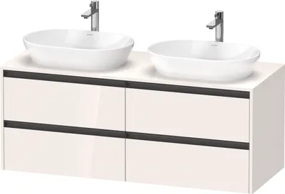 Produktbild von Duravit Ketho.2 Wastafelonderkast 140x55x56,8 cm Hoogglans Wit