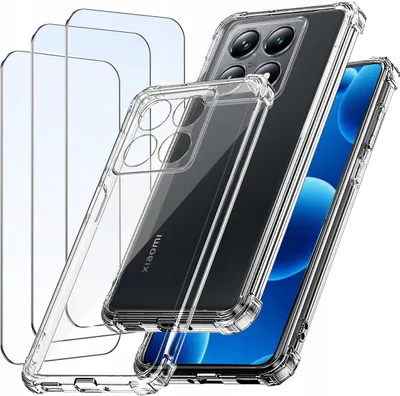 Zdjęcie produktu dla ZESTAW Etui do Xiaomi 14T ANTI-SHOCK WZMACNIANE 3X SZKŁO