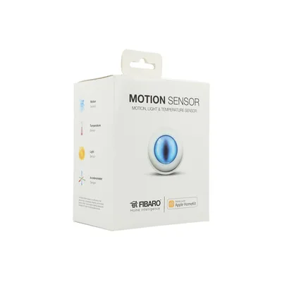 Produktbild von Fibaro Motion Sensor, Licht, Bewegung, Temperatur, Kabellos, Bluetooth, 2400 MHz, 0 - 40 °C, 0 - 32000 Lux