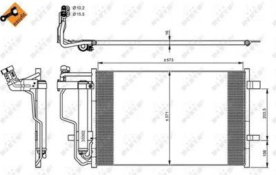 Obrázok produktu pre Mazda 3 09 – Kondenzátor Klimatizácie