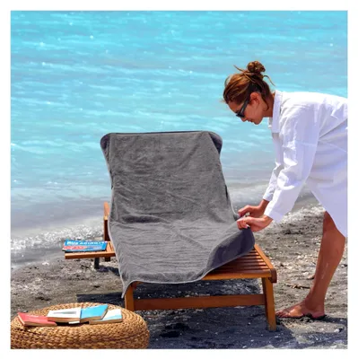 Produktbild von Frottee Bezug für Gartenliegen - 200x75cm, 100% Baumwolle, für Sonnenliegen und Strandliegen