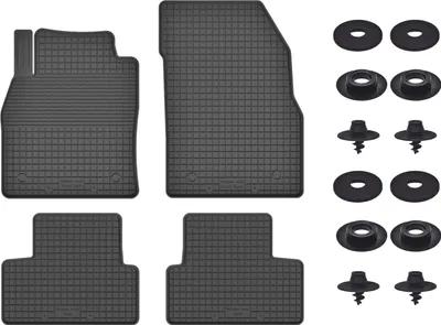 Produktbild von Gummimatten Mit Stoppern Für: Chevrolet Orlando I (2011-2015) Schwarz Set
