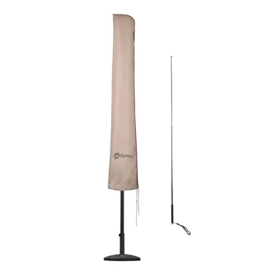 Produktbild von Sekey Sonnenschirm Schutzhülle Wasserdicht Abdeckung Abdeckhaube Schutzhaube aus Polyester für Ø 350 cm und 300 x 200 cm Sonnenschirm, Taupe