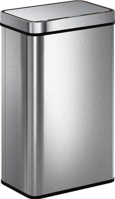 Obrázek produktu pro HOMCOM Odpadkový koš se senzorem, 60 l, nerezová ocel, tichý, automatický, stříbrný